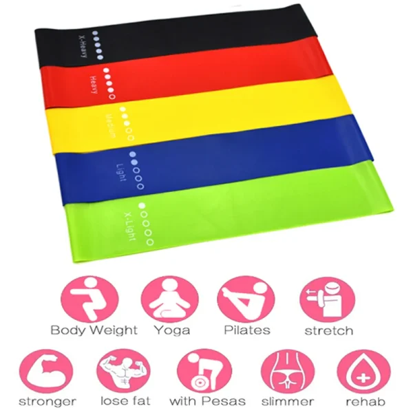 Fasce elastiche ad anello di resistenza palestra Yoga esercizio allenamento Fitness Stretch 1