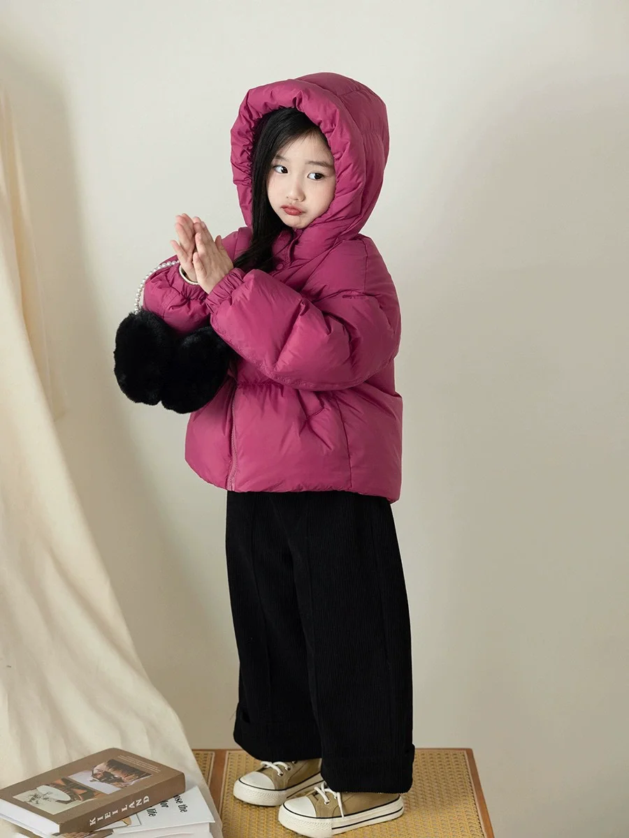 Inverno Bambini Piumini caldi Autunno Bambini Giacche imbottite in cotone Ragazzi Ragazze Abbigliamento Capispalla con cappuccio per bambini 3-12 anni 3