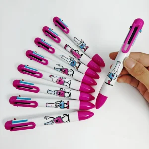 9 Pz/18 Pz Laboratorio Penne a sfera a colori Bottiglia Penna a sfera sei in uno Evidenziando punti chiave Studente di cancelleria Regalo creativo 1