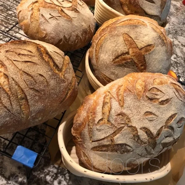 Cestino per la lievitazione del pane in rattan naturale Cestino per il pane in vimini fatto a mano in rattan Fermentazione dell'impasto Cestino per il pane Banneton a lievitazione naturale 6