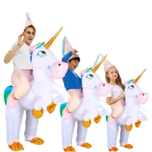 Costume gonfiabile colorato Unicorno Pegasus Equitazione Cosplay Festa dei bambini Prestazioni Regalo di compleanno Carnevale Halloween Natale 1