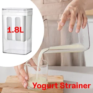 0.4L - 1.8L Yogurt Colino Maker yogurt maglia fine setaccio colino Gadget da cucina Separazione del siero di latte succo di frutta tazza filtro di fagioli di soia 1