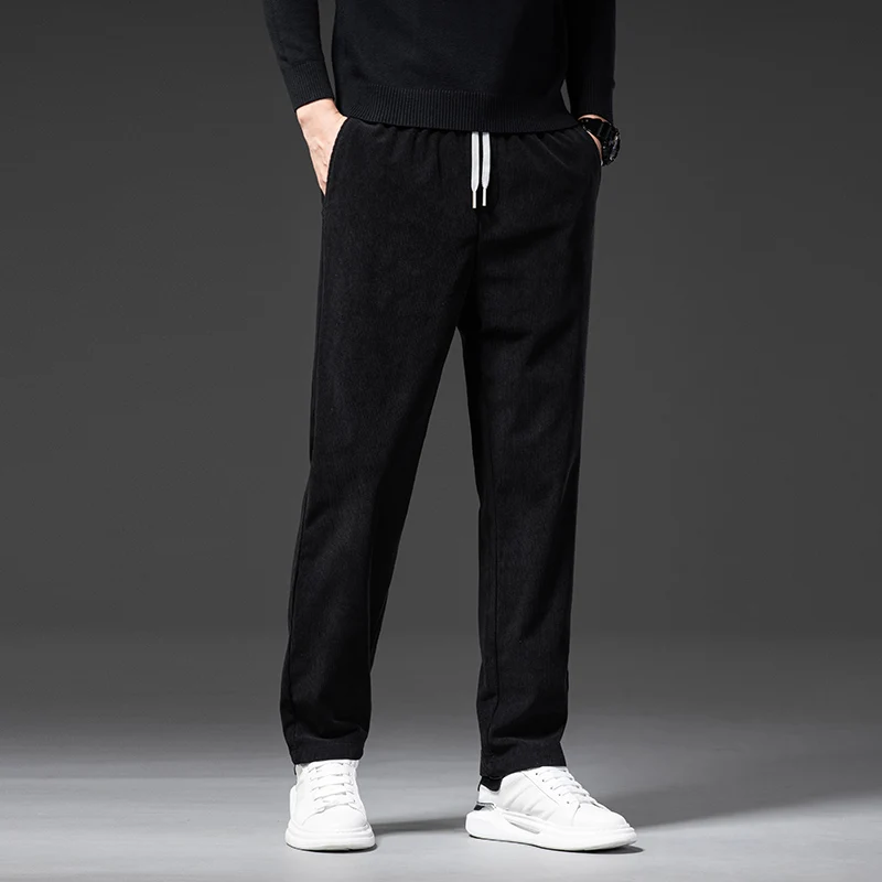 Pantaloni casual dritti in velluto a coste da uomo Primavera Autunno Business Leisure Pantaloni moda Pantaloni maschili vestibilità regolare Abiti di marca 5