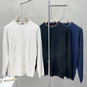 BLLIYOSS Risvolto camicia di lana a maniche lunghe da uomo 2025 nuovo caldo Confortevole cerniera elasticità ricamo di alta qualità taglia M48-3XL56 1