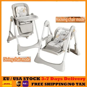 Seggiolone per bambini Sedia pieghevole Sedie per mangiare il bambino 3 in 1 Seggiolone per l'alimentazione del bambino Sedia da pranzo per bambini Seggioloni per neonati 1