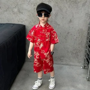 Uniforme Kung Fu Hanfu Tai Chi Tai Stile etnico Wushu Abbigliamento per bambini Abbigliamento per bambini Set tradizionali per ragazzi Costumi Cosplay 1