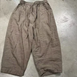 Pantaloni Bloomers da donna vintage in lino di cotone Pantaloni causali in vita elastica 2025 Autunno Inverno caldo nuovi pantaloni spessi in cotone sciolto 1