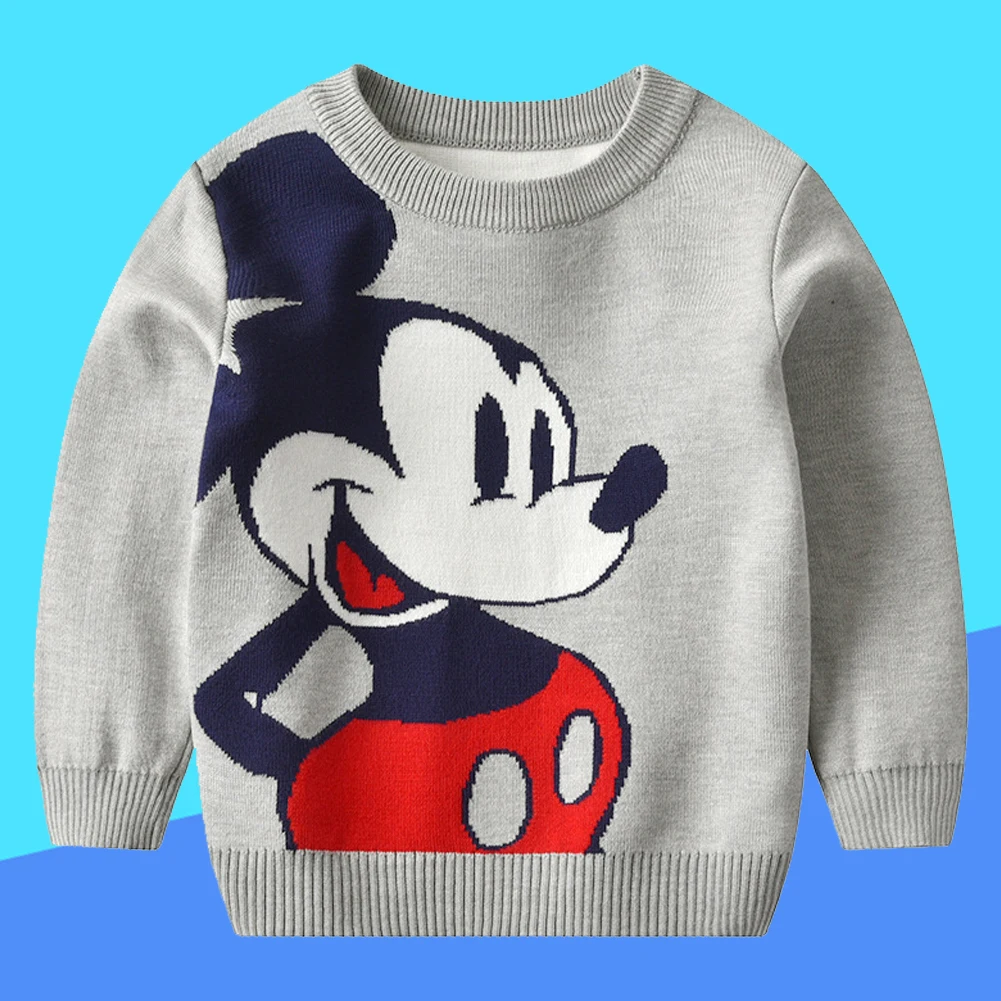 Nuovo autunno inverno abbigliamento per bambini maglione pullover di Topolino cappotto lavorato a maglia di lana maglione per il Ringraziamento di Natale dei cartoni animati per bambini 1