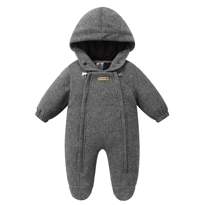 AYNIGIELL Tuta da bambino autunno e inverno Tuta da bambino in materiale Mao Ni 0-18 mesi abbigliamento da esterno per neonato 4