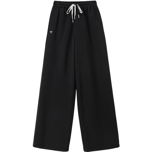 SENTUBILA Pantalone dritto da donna 2025 Foderato in pile invernale Pantaloni termici con coulisse in vita Pantaloni morbidi casual 154K80279 6