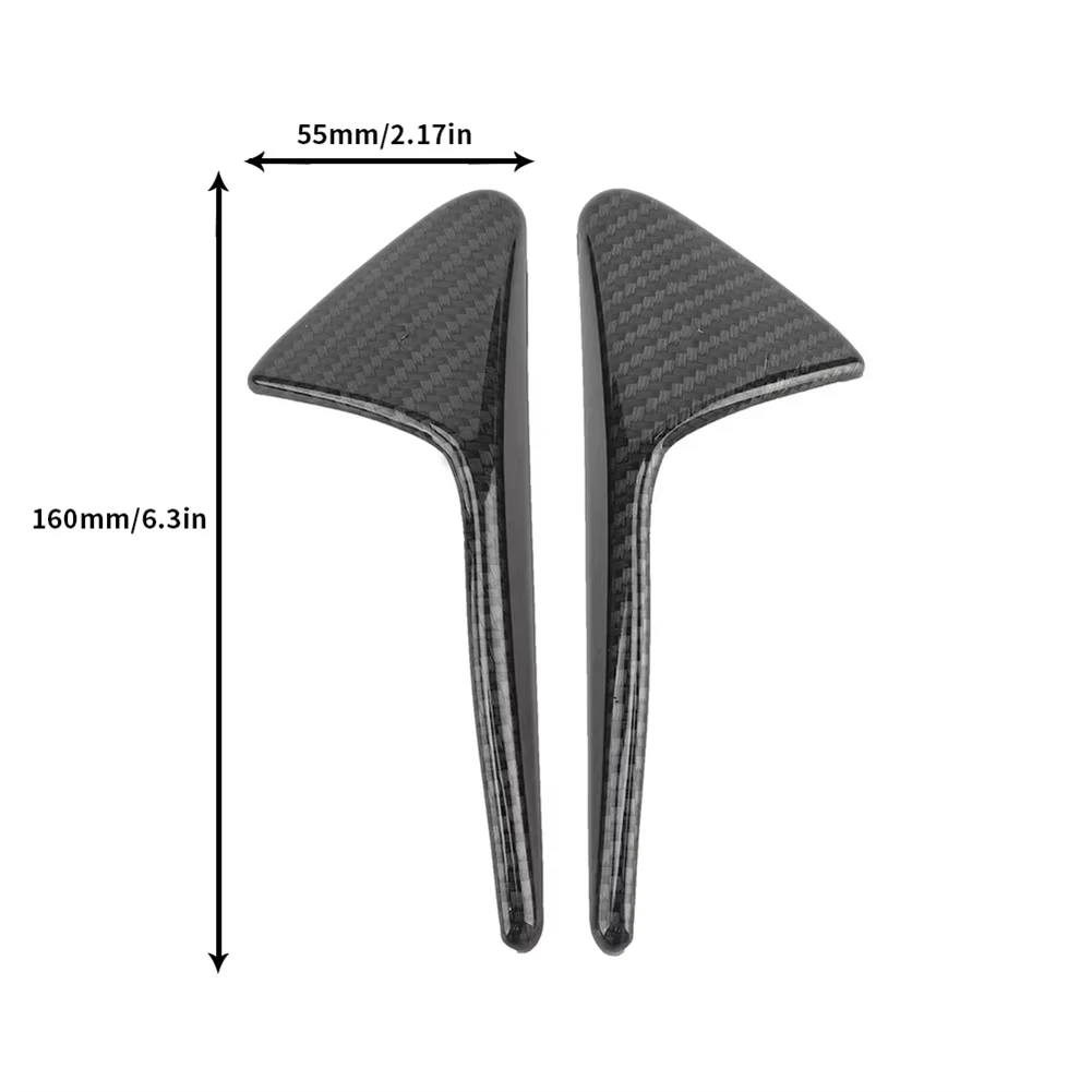 Copertura di protezione della fotocamera laterale per Tesla Model 3/Y/X/S Copertura del rivestimento del parafango in fibra di carbonio Accessori per la modifica dell'auto Tesla 2017-2022 6
