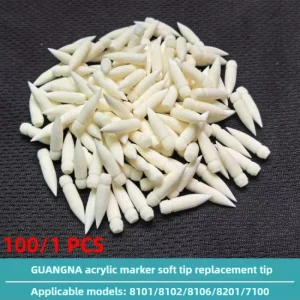 100/1 PCS Punte di ricambio per pigmenti acrilici GuangNa Pennarelli Nuclei morbidi Doppie punte Fai da te per bambini Materiale scolastico Arte di cancelleria 1