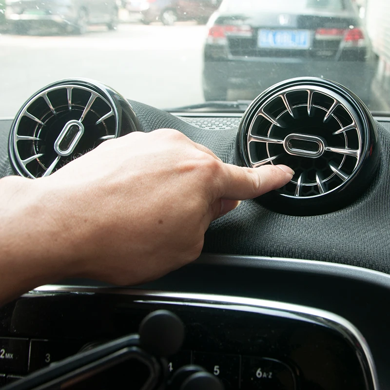 4 pz Cruscotto Sfiato Sostituzione Uscita Aria Direzione del Vento Regolazione Vortex Per Mercedes Smart 453 Fortwo Forfour Parti di Automobili 2