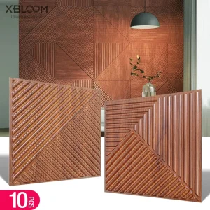 Pannello da parete 3D decorato con design a diamante da 10 pezzi, 30 cm x 30 cm bianco opaco/nero/dorato, adesivi murali per pannelli decorativi per la casa fai da te 1