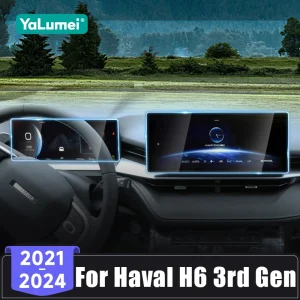 Per Haval H6 3rd Gen GT DHT-PHEV 2021 2022 2023 2024 Auto GPS di Navigazione Schermo Temperato Cruscotto Display Della Copertura Della Pellicola Della Protezione 1