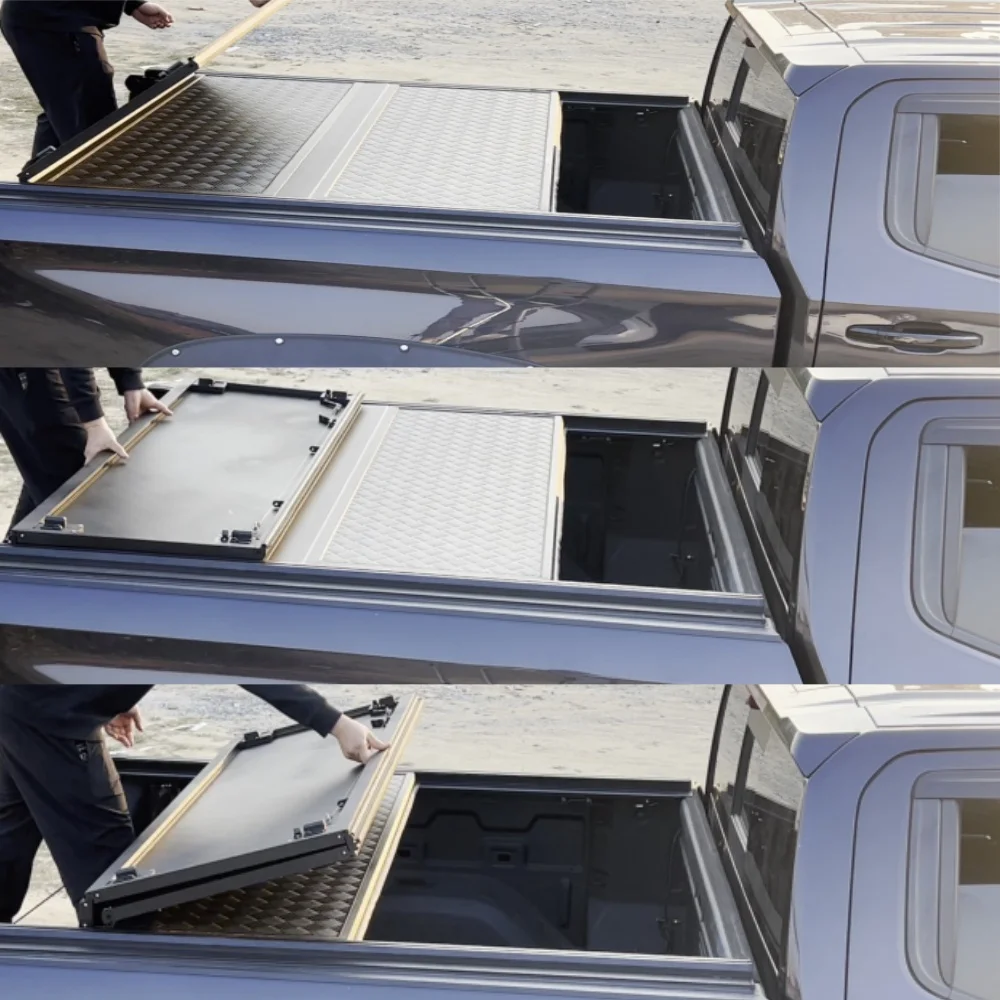 Accessori JAC T8 in lega di alluminio 4x4 fuoristrada Camper scorrevole su copertura rigida per camioncino triplo per JAC T8/T6/EVO CROSS 4 3