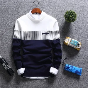 2025 nuovi uomini autunno inverno pullover di lana slim fit a righe maglioni lavorati a maglia uomo marchio di abbigliamento casual pull homme hombre 1