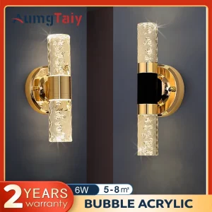 Luci da toeletta dorate per specchio Lampade da bagno a 2 luci sopra lo specchio Applique da parete moderne con paralume per bagno, camera da letto, corridoio applique perete interno  lampada da parete  applique 1