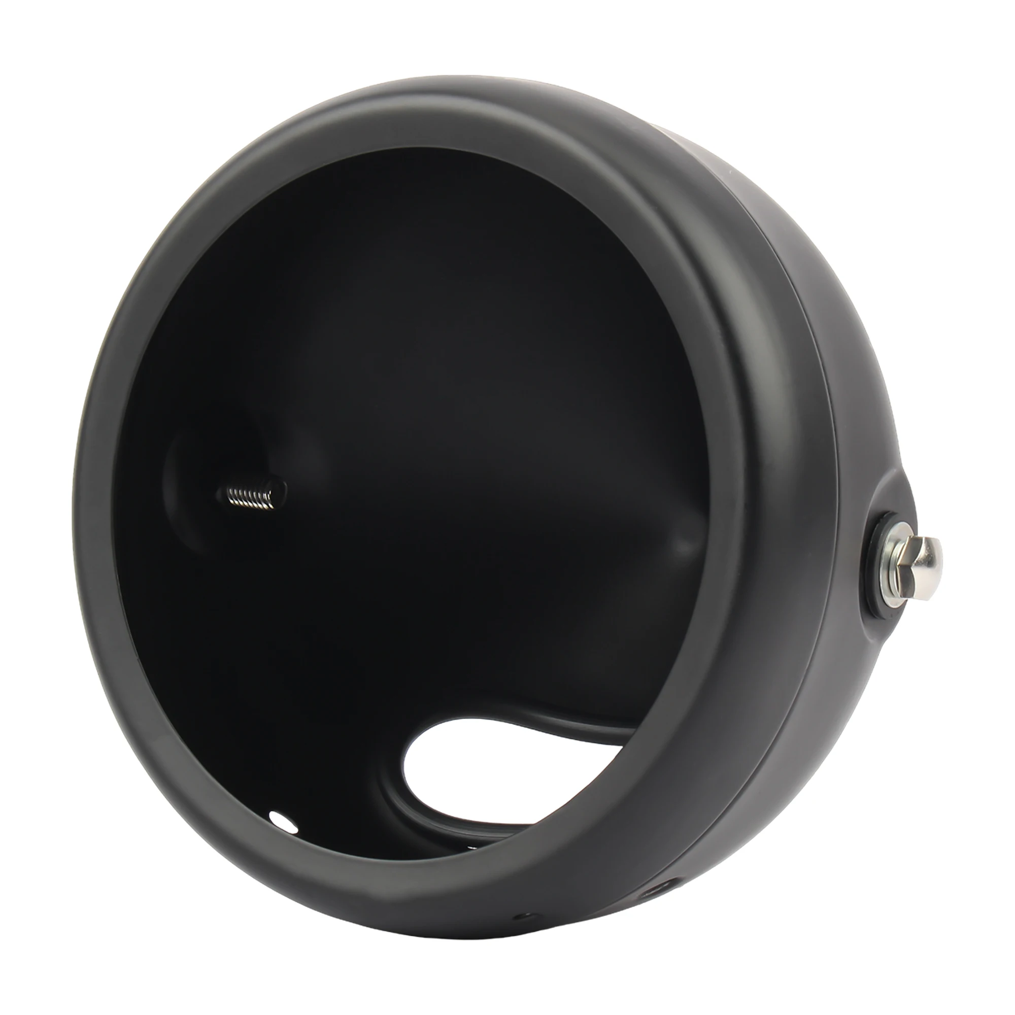 Secchio per fari a LED da 5,75 pollici e 7 pollici per Harley Faro Retro Cafe Racer Staffa di copertura per alloggiamento per fari Accessori universali 2