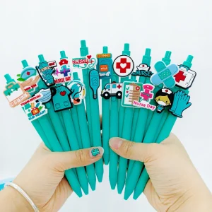 10PCS/20PCS Blu Verde Tema Penna A Sfera Serie Medica Infermiera Regalo di Giorno Penna Medico Medico Scrittura Penna di Cancelleria 1