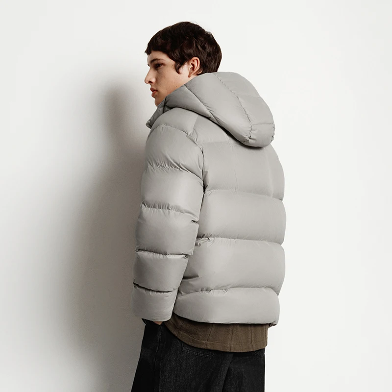 Semir Piumino da uomo Allentato con cappuccio Puffer Capispalla a tre resistenti Generazione del calore Antistatico 2025 Nuovo abbigliamento invernale Abbigliamento da uomo 6