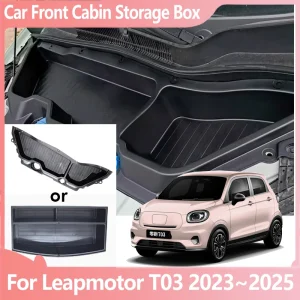 Scatola portaoggetti per bagagliaio motore per auto per Leapmotor T03 2023 2024 2025 Accessori Parti della scatola di immagazzinaggio Truk per cofano anteriore di grande capacità 1