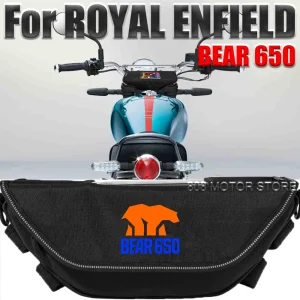 Per Royal Enfield Bear 650 Borsa per attrezzi per accessori moto Impermeabile e antipolvere Comoda borsa da viaggio per manubrio 1