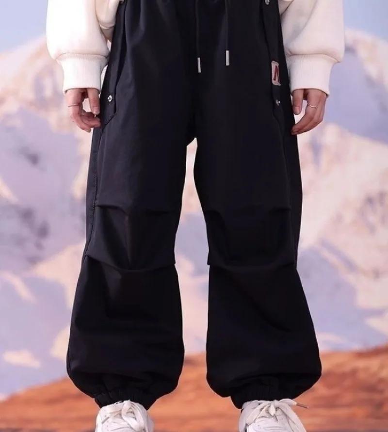 Pantaloni cargo invernali foderati in pile termico da ragazza - Pantaloni sportivi giacca a vento impermeabile per bambini 8-14 Pantaloni sportivi con tasche 6