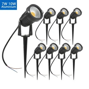 Luci da giardino a LED Lampada da prato impermeabile a LED per esterni 220V110V12V 5W Lampadina a punta paesaggistica IP65 Faretti da giardino a luce LED 1