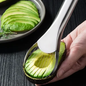 Coltello per avocado Gadget Taglierina in acciaio inossidabile Gadget da cucina Artefatto per tagliare la frutta Tutto per la cucina e la casa Fette di frutta del drago 1