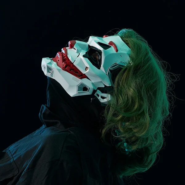 Maschere Joker Maschere Cyberpunk Trecce da clown 2d Cosplay Resina Prodotti personalizzati Halloween Anime Oggetti di scena e regali di ruolo Giocattoli 4