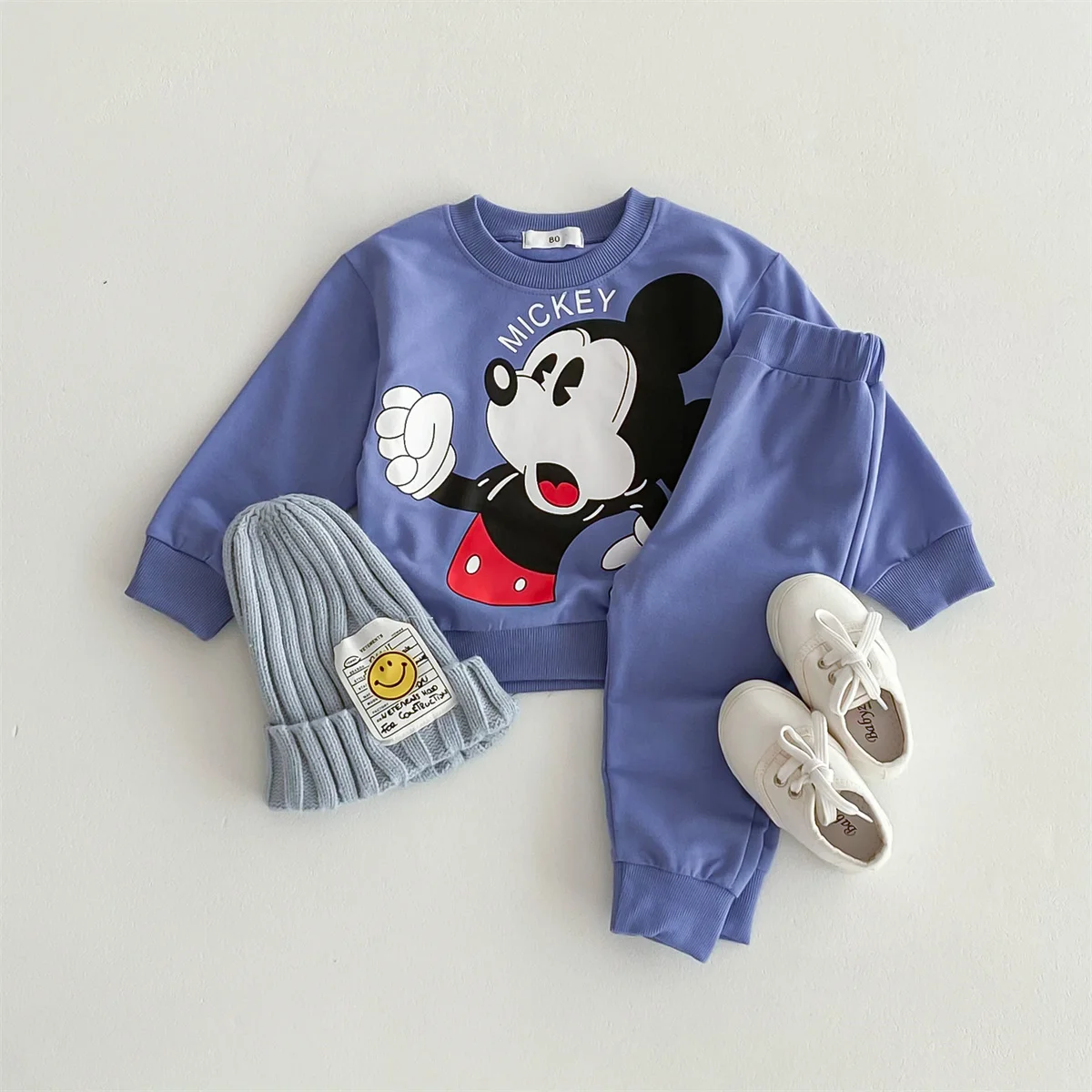 2 pz/set Felpa + Pantaloni Della Tuta Delle Ragazze Dei Ragazzi Disney Cartoon Mickey Bambini Tuta Primavera Autunno Abbigliamento Per Bambini Abiti Casual 6
