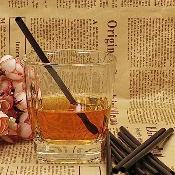 50-10000 pezzi cannucce nere, cocktail rietjes tè al latte bar festa matrimonio cucina accessorio per la casa cannucce per bevande all'ingrosso 3