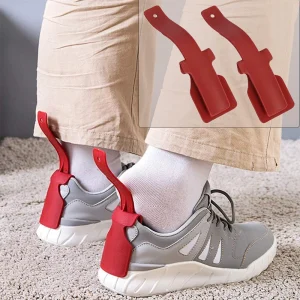 2 pezzi puleggia per scarpe portatile sollevatore per scarpe pigro facile da applicare e da togliere strumento accessorio scarpa aiutante calzascarpe unisex per bambini anziani 1