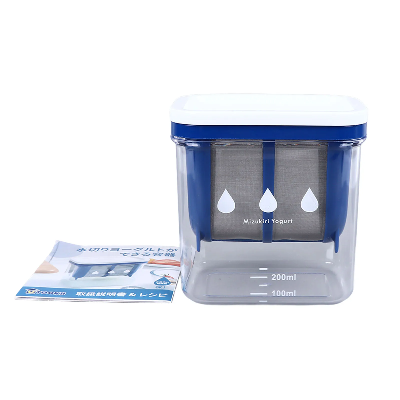 Yogurtiera greca Filtro per yogurt Filtrazione efficiente come resina Acciaio inossidabile Separatore di siero di latte di grande capacità Filtro per yogurt 6