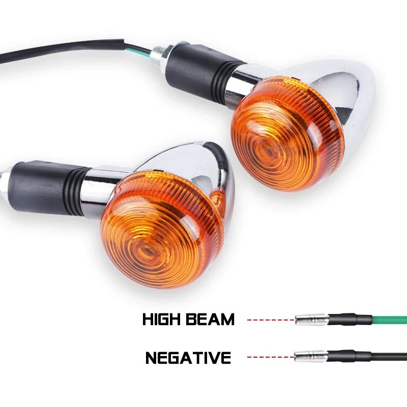 Universale M10 12V Moto Indicatori di direzione Luci Indicatore Lampada Per Cafe Racer XV125 400 250 VTX1300 Indicatori di direzione luce 3