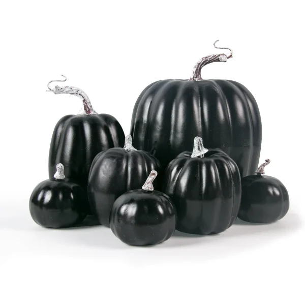 Set di zucche artificiali per il Ringraziamento, zucche grandi e piccole assortite, zucche finte, tavolo per la raccolta autunnale della fattoria, decorazioni per Halloween 6
