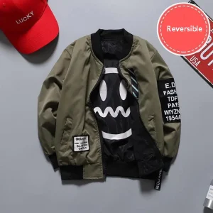 Giacca bifacciale per ragazzi Primavera Nuovi vestiti per bambini grandi Cappotto per bambini Autunno 3-14 anni Tide Boy Regalo di compleanno di Natale 1