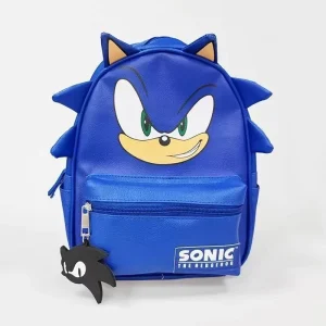 Borsa da scuola per il tempo libero regolabile Bapa per bambini Sonic Cartoon per studenti delle scuole elementari e medie Doppia spalla 1