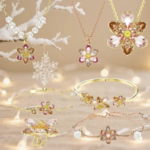 2025 Nuove decorazioni natalizie Ciondolo natalizio Ciondolo SW Fiore Set di colori Stile 1