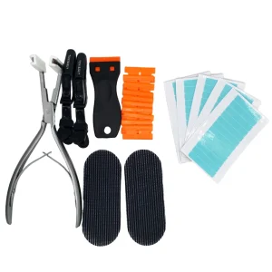 Hair Want Tape in Hair Extension Tool kit Clips and Sectioning Ring Plastic Tape Remover Scraper for Salon Accessories tweezers 1
