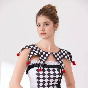 Collare da clown di Halloween per adulti Collare da carnevale Collare da clown a punta di Halloween Accessori per il collo della bava 1