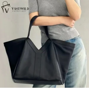 Borsa tote di grande capacità alla moda 2025 Nuova borsa a tracolla per pendolari Borsa a tracolla da donna per pendolarismo casual di fascia alta ecologica in PU 1