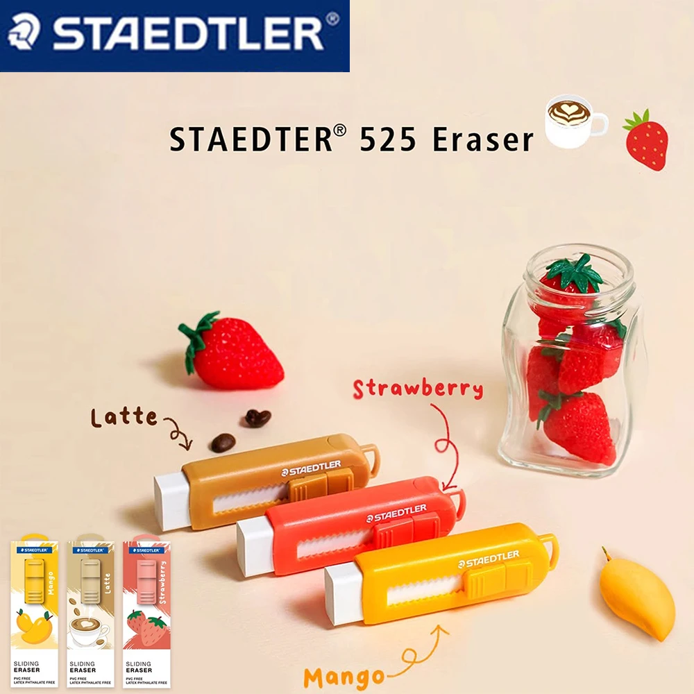 Nuovo Gomma STAEDTLER Tè pomeridiano Limitata Gomma push-pull ultra pulita Nessun detriti o segni Sinistra Ritorno a scuola Cancelleria Kawaii 1