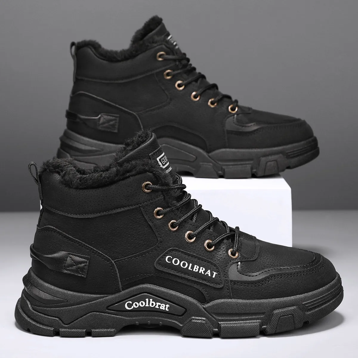 2025 nuovo stile, trendy, alla moda, stivali di cotone, caldi, resistenti all'usura, comodi, semplici 3