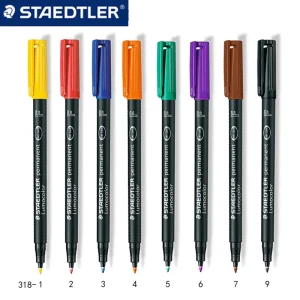 3 pezzi STAEDTLER 318 F Pennarello artistico colorato Pennarello a inchiostro a olio Cancelleria per ufficio Materiale scolastico Pennarelli impermeabili ad asciugatura rapida 1