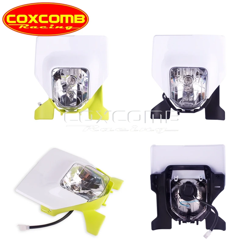 Moto Dual Sport LED Angolo Occhio Faro Fuoristrada Luci Fronte Lampade Protezione Per Le Mani Paramani Per Husqvarna TE 150 300 250 2