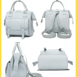 PANGDUBE Fashion Mommy zaino borsa per la mamma borsa per pannolini borsa a mano multifunzionale borse a tracolla zaino Hobos per borse per pannolini da donna 1