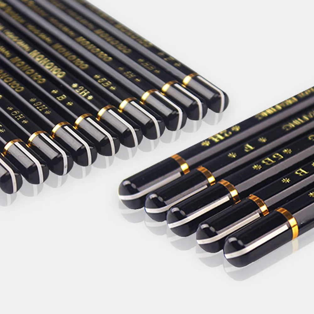 6pcs Japan Tombow Drawing Pencil Professional Sketching Student Art Writing Black Lead MONO-100 asta di legno Art Supplies 6