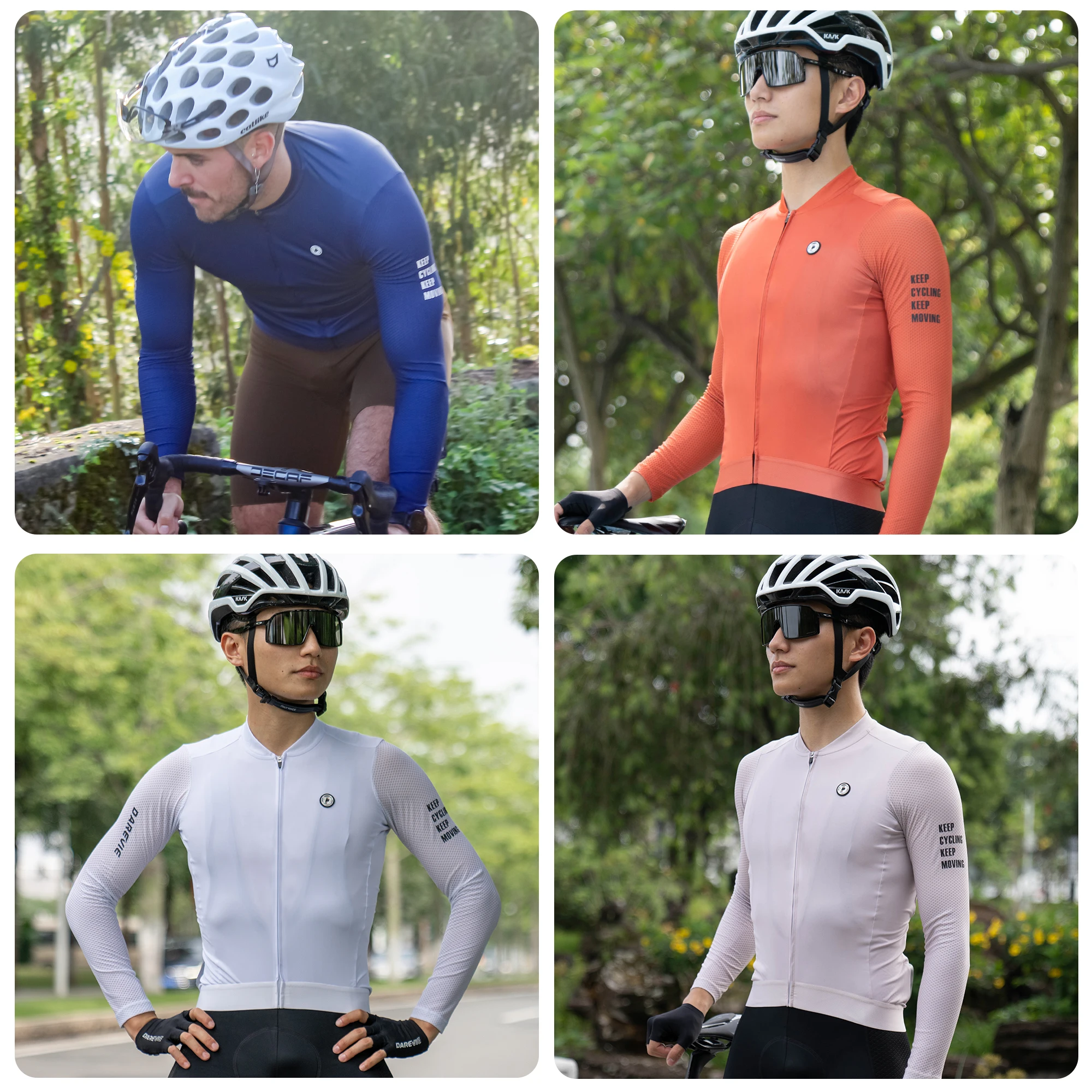 DAREVIE Maglia da ciclismo manica lunga Pro Aero Small Size 3D Bubble Mesh maglia da ciclismo uomo donna traspirante uomo ciclismo Maillot 6